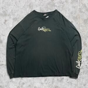 2000's Quiksilver Tri-Hit Graphic Long Sleeve Shirt